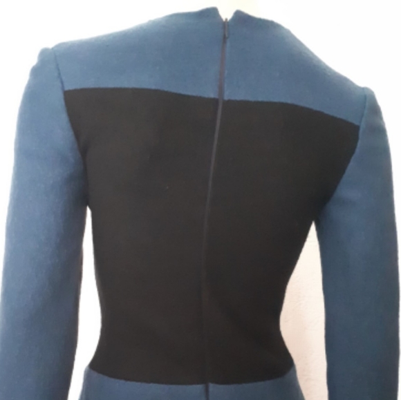 Douglas Hannant | Wool and Leather Dress - Picture 9 of 14